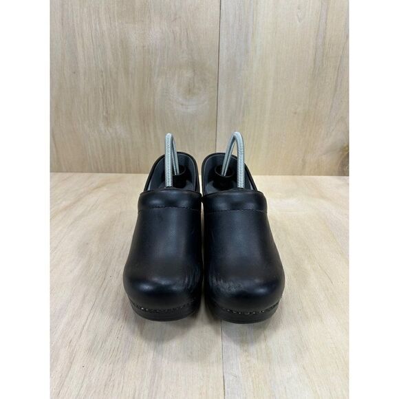 Dansko Professional Black Leather Slip On Nursing Clogs Womens Size 39 US 8.5/9 - Picture 2 of 8